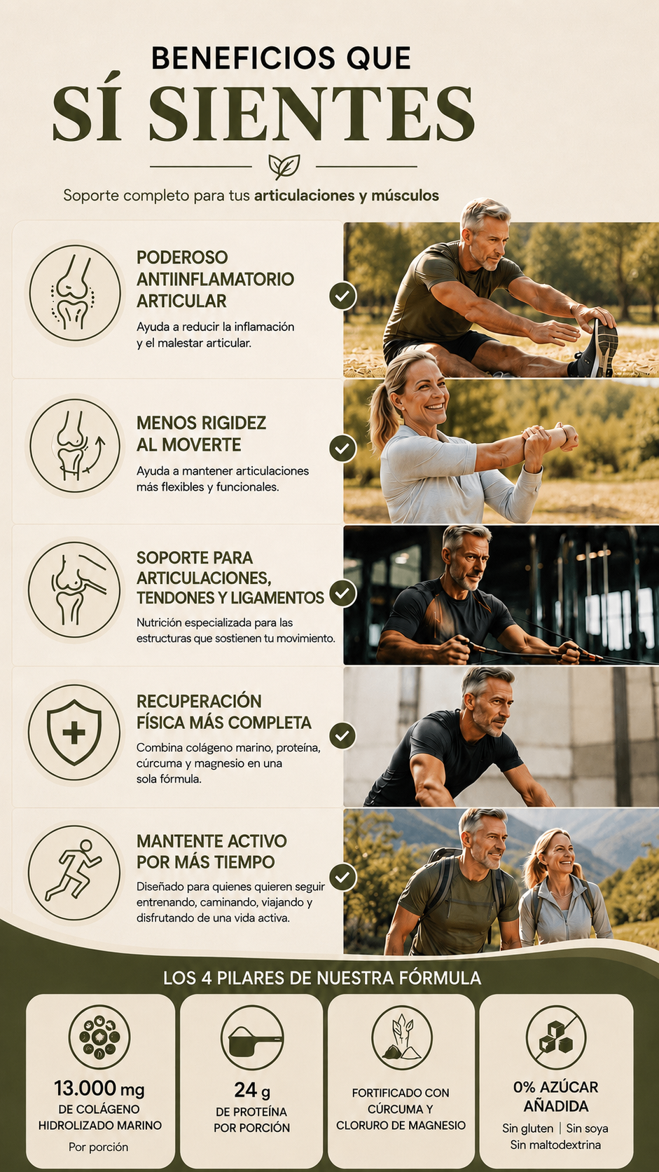 Beneficios que sí sientes